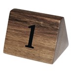 Numeros de table en bois Olympia 1 - 10